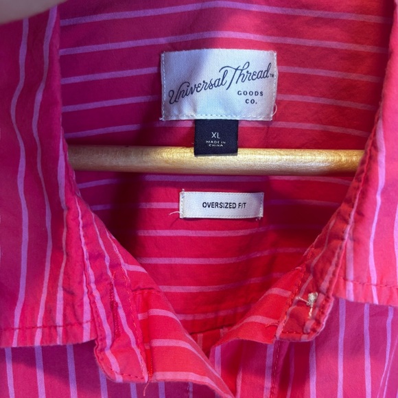 Universal Thread Pink Striped Matching Set - Picture 4 of 12